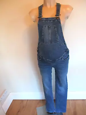 £35 • Buy Seraphine Maternity Blue Denim Skinny Jeans Dungarees Size 12