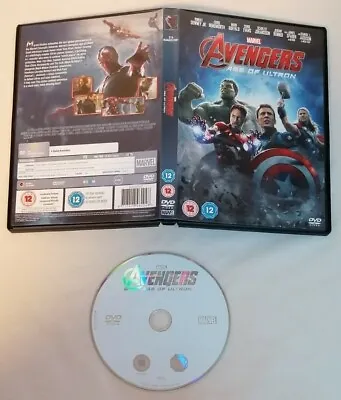 DVD - Avengers Age Of Ultron Marvel MCU Downey Jr Hemsworth Evans PAL UK R2 • £2.55