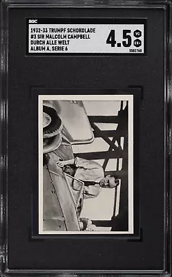 1932 Trumpf Schokolade Racing #3 - Sir Malcolm Campbell - SGC 4.5 • $12.96