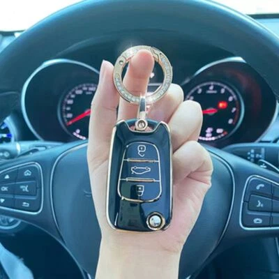 $18.99 • Buy Remote Flip Key Cover Case Shell Protector For Hyundai I30 Ix35 For KIA Black