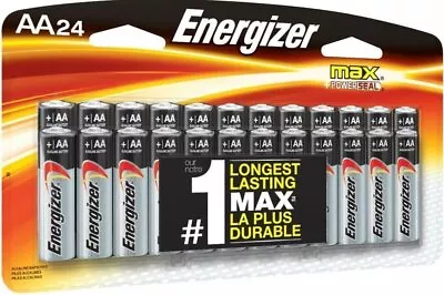 Energizer AA Batt Alkaline Max PowerSeal Battery ~ 24 Pack ~ Exp 12/2027 + • $17.99