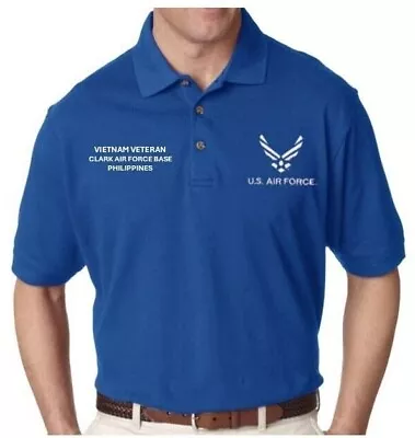 Clark Afb Philippines Vietnam *polo &sweatshirt Embroidered.officially Licensed • $59.95