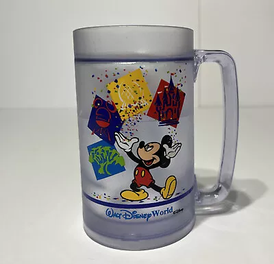 Walt Disney World  4 Parks  LG  Plastic Freezer Mug By Thermal -serv. Hight 6  • $11.99