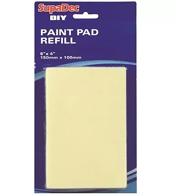 SupaDec DIY Decorating Paint Pad Refill 6  X 4  / 150mm X 100mm • £3.99