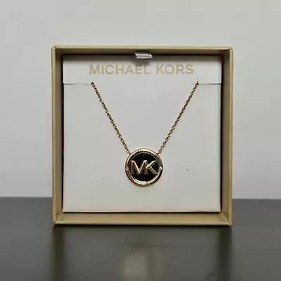 Michael Kors - Women’s Gold MK Pendant Necklace - New With Tags • $59.99