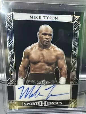 Mike Tyson 2024 Leaf Metal Sports Heroes Auto Autograph Card #d 8/35 Boxing Rare • $150