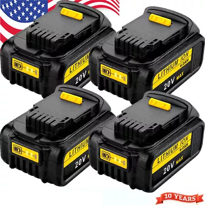 $142.98 • Buy 1～4Pack For DeWalt 20V 20 Volt Max 8.0/7AH Lithium Battery DCB206-2 DCB205-2