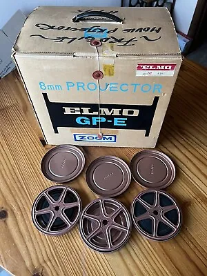 Vintage Elmo Gp-e  Zoom 8 Mm Movie Projector Complete In Original Box • $59.99