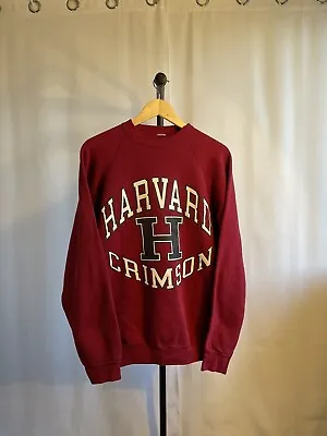 Vintage Harvard Sweatshirt Men’s Red 90s University Crewneck XL 24x27 USA Made • $45