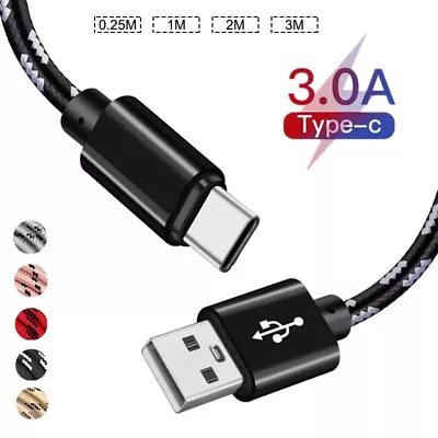 $7.26 • Buy USB C Type C Fast Charge Charger Cable For Samsung Huawei Google Android Phones