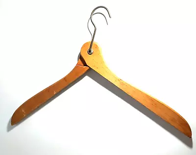 Small Vintage Wooden Folding Travel Clothes Hanger For Shirts • $6.99