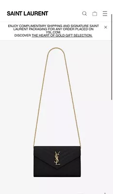 Brand New Authentic YSL Envelope Chain Wallet • $1500