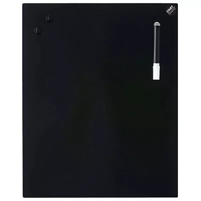 Chat Board 40x50 Starlight Black - Magnetic Glass Board Dry Erase Whiteboard • £0.99