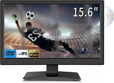 MEQATS 16inch TV With DVD Player Full HD IPS 1080P LED Screen TV Built In Di... • £125.95