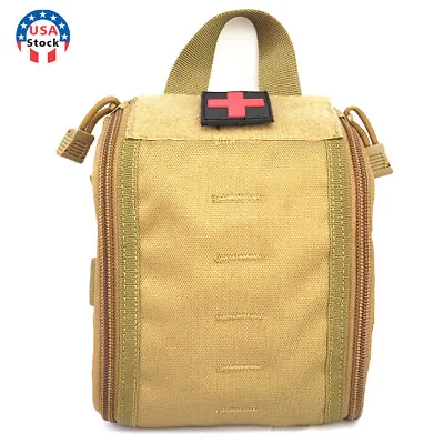 Tactical Molle First Aid Kit Utility Medical Bag Waist Pack IFAK Survival Pouch • $13.48