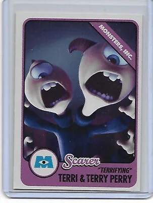 TERRI & TERRY PERRY 2013 Disney Pixar Monsters University Scare Card #15 • $34.99