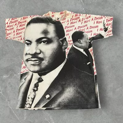 Vintage Martin Luther King Jr I Have A Dream Single Stitch AOP T Shirt Size L • $79.99