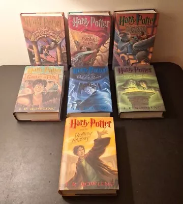 Harry Potter Complete Set Books 1-7  Hardcover First American  Edition  • $52