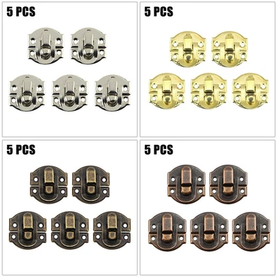 $11.18 • Buy Jewelry Box Hasp Clasp Suitcase Wood Chest Cabinet Decorative Lock Latch Kit X12