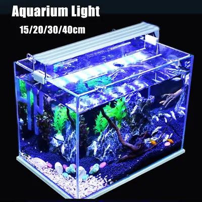$17.99 • Buy LED Aquarium Light Plant Fish Tank Lamp Full Spectrum Clip-On Bracket Lighting