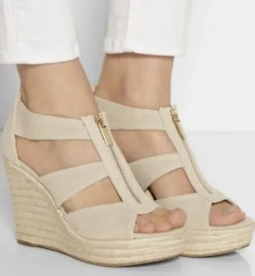 Michael Kors Damita Wedges (Tan/Sand)  Sandal 6.5 • $35