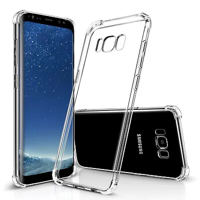 $13.96 • Buy Clear TPU Soft Phone Case Shockproof Cover For Samsung Galaxy S8 S8+ PLUS