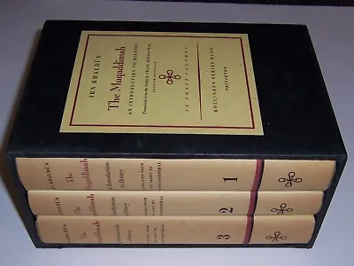 Princeton University Press Muqaddimah Introduction To History Inn Khaldun 3 Vols • $835