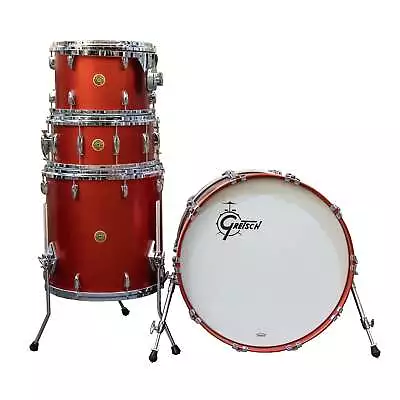 Gretsch USA Custom 4-Piece Shell Kit - Satin Dakota Red • $3138.99