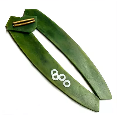 Green Dyed Buffalo Bone Straight Razor Scales Hardware 5/8-7/8 Razors Handles • $32.95