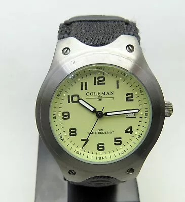 Coleman Watch Wristwatch Date 30M Water Resistant 40-354 • $18