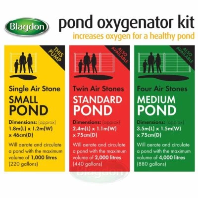 £22.99 • Buy Blagdon Pond Oxygenator Air Stones Complete Aeration Kits 1 2 3 Fish Pond