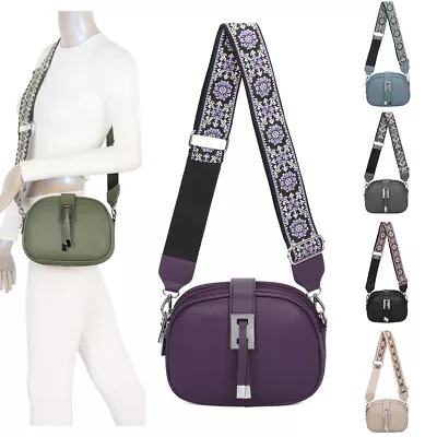 Buckle Loop Modern Design Colourful Shoulder Strap Ladies Crossbody Bag JM1307 • £20.45