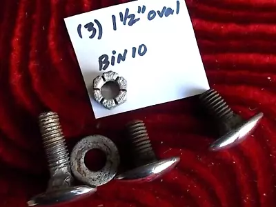 Vtg Oval Bumper Bolts Nos Mopar Gm Ford Studebaker Hudson Others 40's 50's 30's • $18