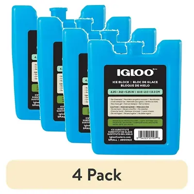 4 Pack Small Igloo Reusable Ice Pack For Lunch Boxes & Coolers ( FREE SHIPPING ) • $6.98