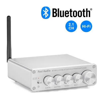Fosi Audio BT30D-S Bluetooth Receiver Amplifier Mini Stereo Audio Class D Amp • $85.99