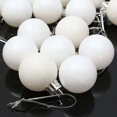 48PCS New Christmas Decorations Baubles Tree Xmas Balls Party Wedding Ornament • $7.48