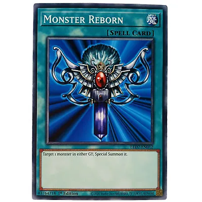 YUGIOH Monster Reborn LED7-EN012 EGS1-EN023 Common Card 1st Edition NM-MINT • £1.25