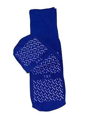 2 Pair Royal Blue ASP Medical Double Tread Non-Skid Socks Slip Resistant-3XL • $6.99