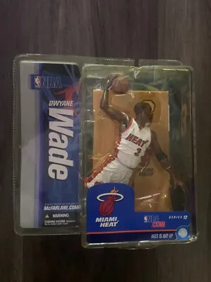 DWAYNE WADE McFarlane NBA 2007 Series 12 MIAMI HEAT White Jersey FIGURE NEW NIB • $66