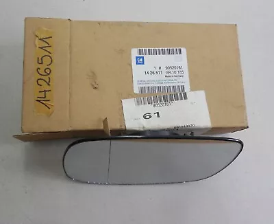 Opel Astra-F Mirror Glass Exterior Mirror Manual Left Opel 1426511 - GM 90520161 • £43.08