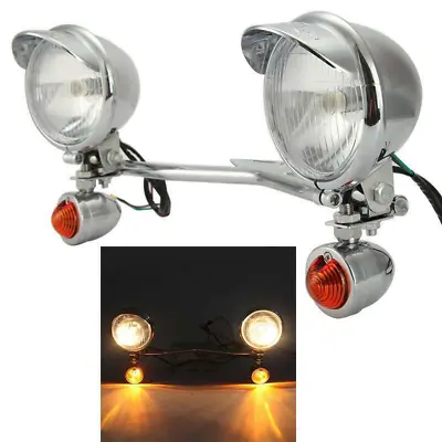 Passing Light Bar Turn Signals For Yamaha V-Star Vstar V Star XVS 1100 Custom • $67.78