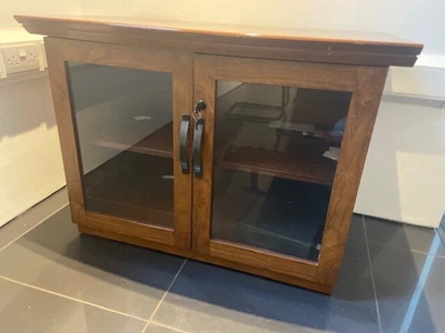 £60 • Buy Small Wood Glass Mahogany Veneer Display Cabinet.