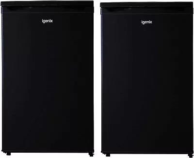 Freestanding Under Counter Larder Fridge & Freezer Set Black Igenix IGFRB • £299.99