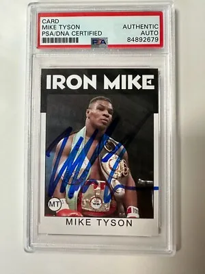 Iron Mike Tyson Autographed 1986 Set Card  PSA/DNA Authentic Auto • $249.99