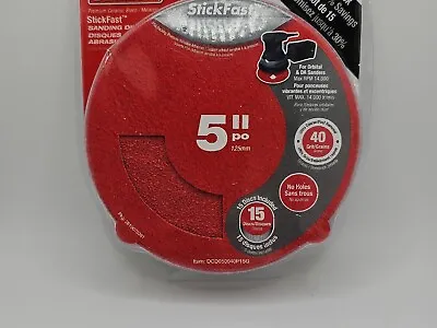 Diablo 5  Stickfast Sanding Disk (no Hole) 15Disc Pack 40 Grit • $12