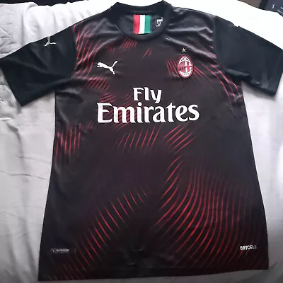 AC Milan 2019/20 Puma Third Shirt Size Medium M Italian Football Serie A • £25