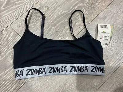 Zumba Sports Bra Top Strappy Dance Training Yoga Cropped  New Dance Size 8 Small • £7.50