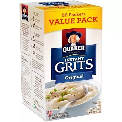 Quaker Instant Grits Original Flavor - Value Pack Of 22 • £24.25
