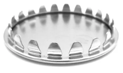 1 5/8  Hole Cap Round Polished Nickel Plated Steel All Weather Fits 1.625  Hole • $21.29