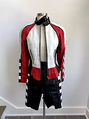 Michael Hoban North Beach Leather Moto Jacket And Short Set • $1500